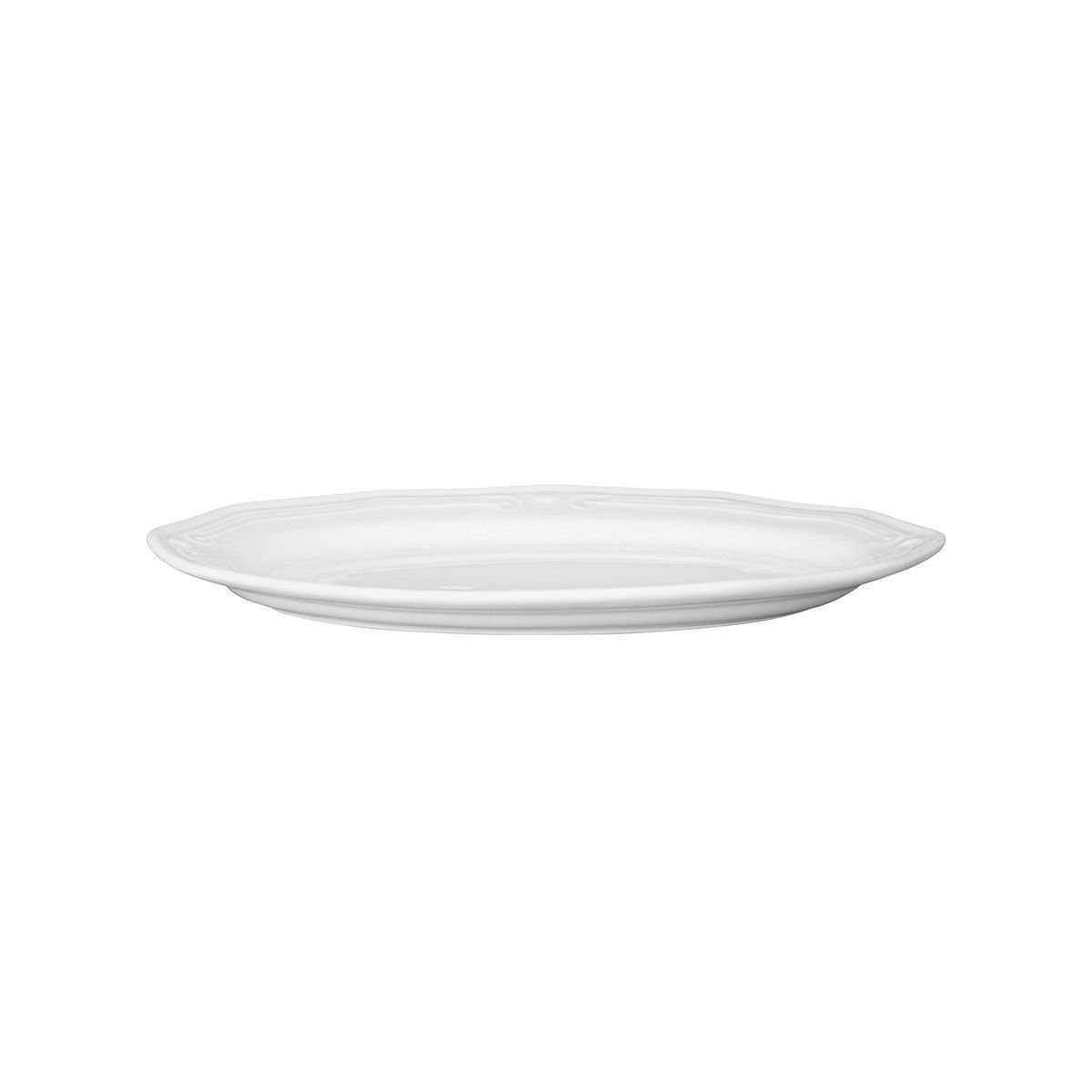 ESTIA ΠΙΑΤΕΛΑ ΟΒΑΛ ATHÉNÉE ΠΟΡΣΕΛΑΝΙΝΗ ΑΝΑΓΛΥΦΗ 25cm WHITE - Image 4