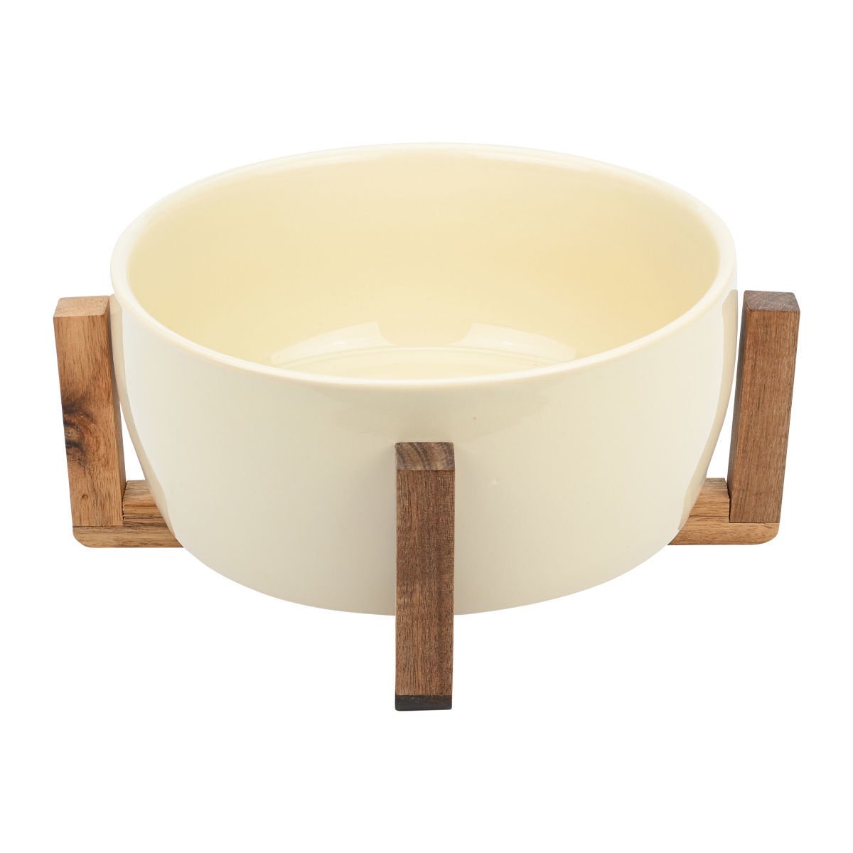 ESTIA ΣΑΛΑΤΙΕΡΑ ALLURE 28cm ΜΕ ΒΑΣΗ IVORY