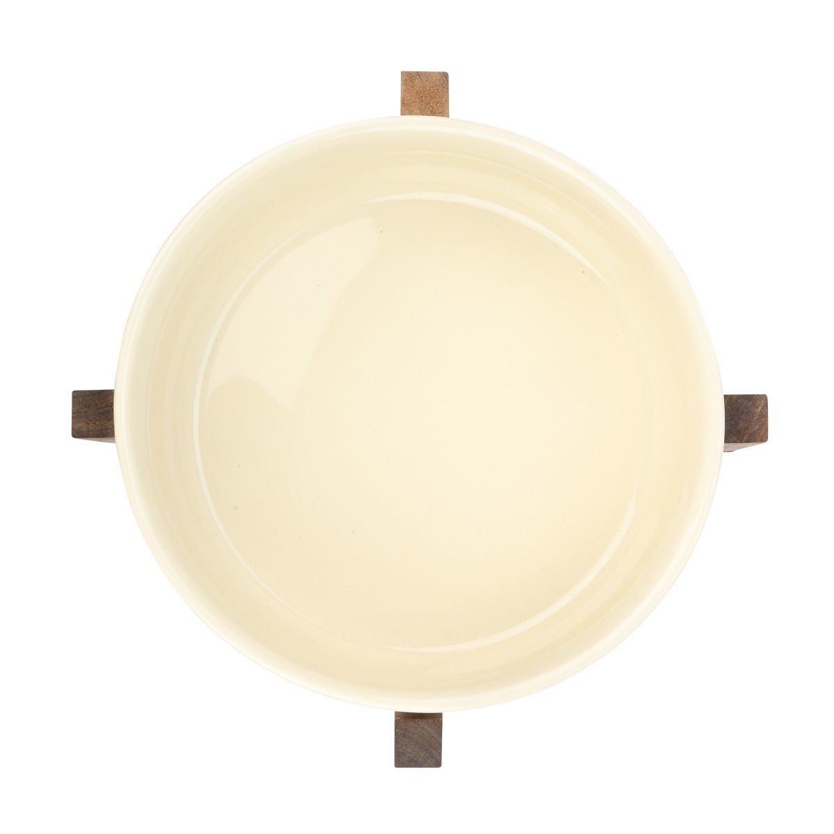 ESTIA ΣΑΛΑΤΙΕΡΑ ALLURE 28cm ΜΕ ΒΑΣΗ IVORY - Image 2