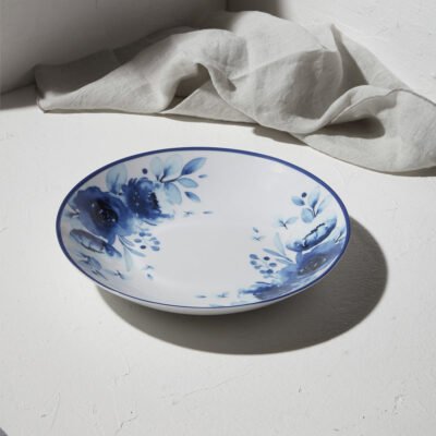 ESTIA ΠΙΑΤΟ ΒΑΘΥ BLUE ROSE ΠΟΡΣΕΛΑΝΙΝΟ 23cm