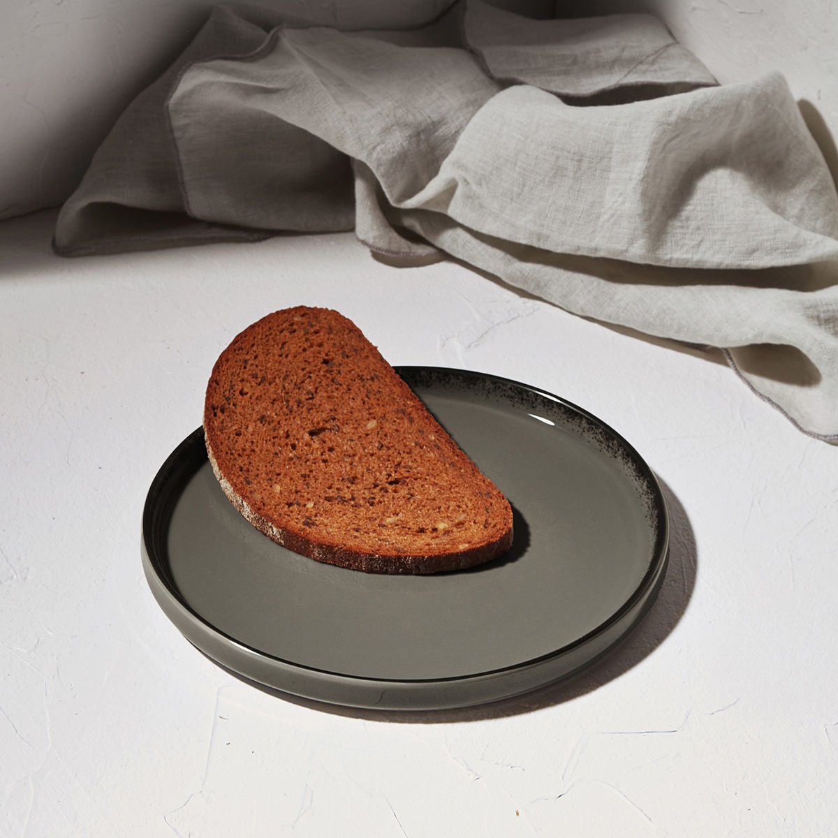 ESTIA ΠΙΑΤΟ ΡΗΧΟ ΚΑΘΕΤΟ PEARL ΠΟΡΣΕΛΑΝΙΝΟ 21cm GREY