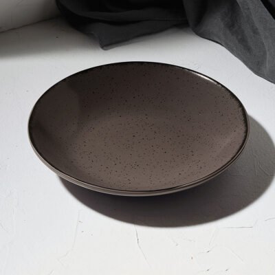 ESTIA ΠΙΑΤΟ ΒΑΘΥ TERRA ΠΟΡΣΕΛΑΝΙΝΟ 23cm GREY