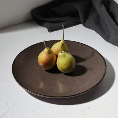 ESTIA ΠΙΑΤΟ ΡΗΧΟ TERRA ΠΟΡΣΕΛΑΝΙΝΟ 21cm GREY