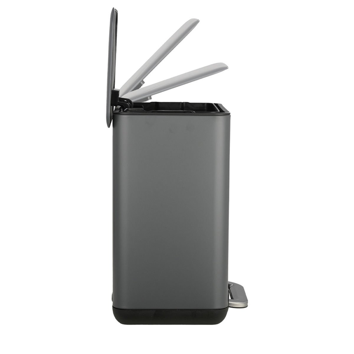 ESTIA ΧΑΡΤΟΔΟΧΕΙΟ ΜΠΑΝΙΟΥ CUBIC SOFT CLOSE 6lt ΓΚΡΙ - Image 3