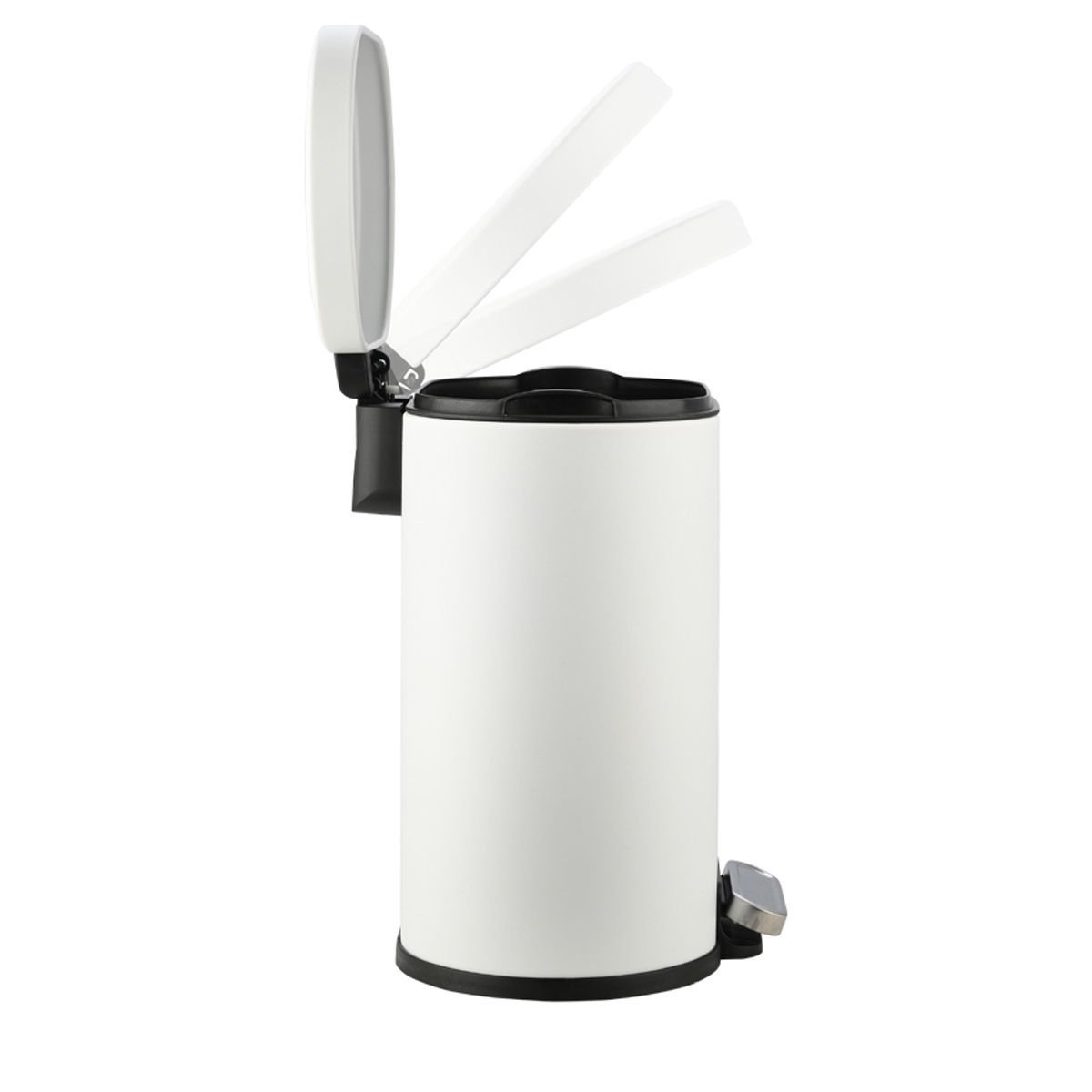 ESTIA ΧΑΡΤΟΔΟΧΕΙΟ ΜΠΑΝΙΟΥ OVOID SOFT CLOSE 6lt ΛΕΥΚΟ - Image 3