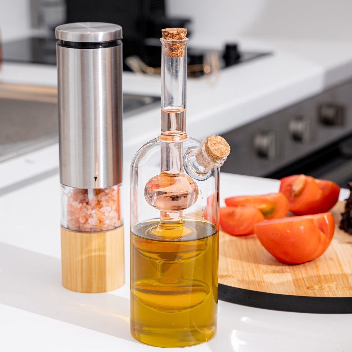 ESTIA ΜΠΟΥΚΑΛΙ ΓΙΑ ΛΑΔΙ & ΞΥΔΙ ΓΥΑΛΙΝΟ 350ml 2 ΣΕ 1 - Image 4