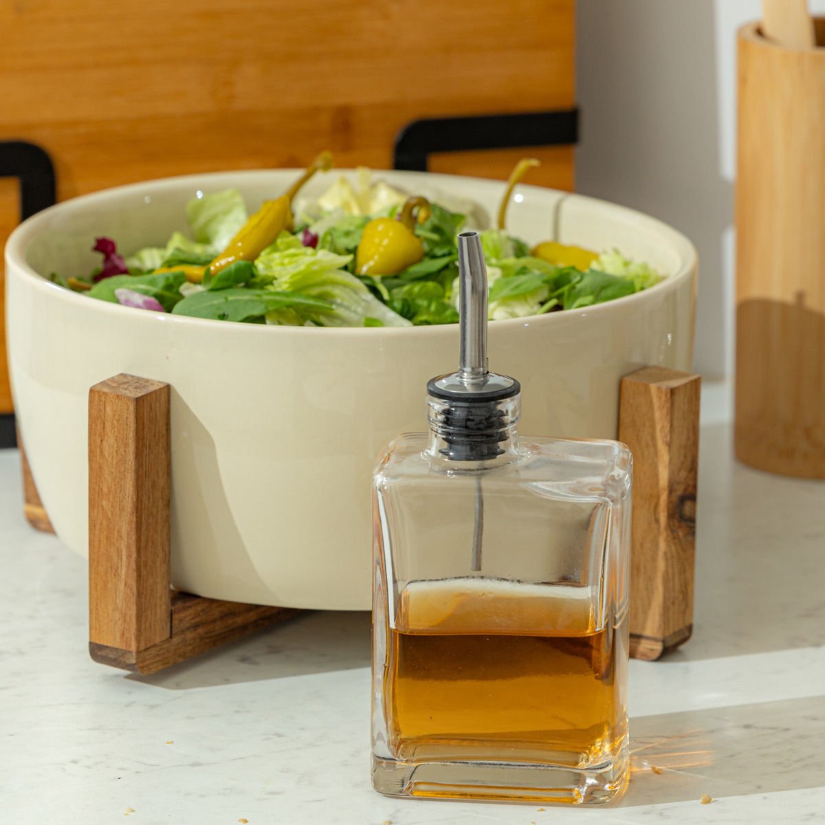 ESTIA ΜΠΟΥΚΑΛΙ ΓΙΑ ΛΑΔΙ & ΞΥΔΙ ΓΥΑΛΙΝΟ 300ml ΜΕ ΡΟΗ - Image 4