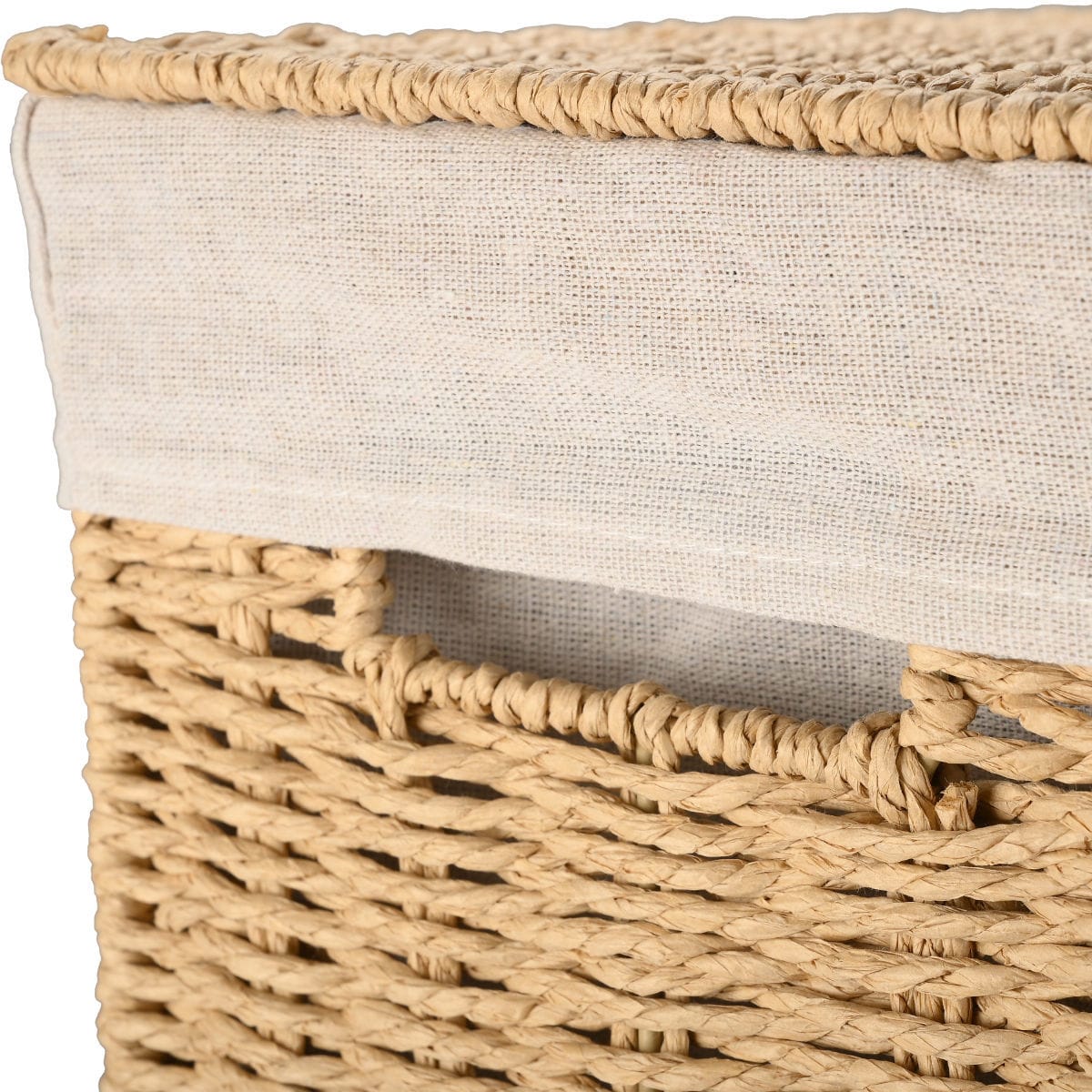ESTIA ΚΑΛΑΘΙ ΑΠΛΥΤΩΝ BOTANICA 38x22x55cm ME ΕΣΩΤΕΡΙΚΗ ΕΠΕΝΔΥΣΗ & ΚΑΠΑΚΙ ΟΡΘΟΓΩΝΙΟ - Image 5