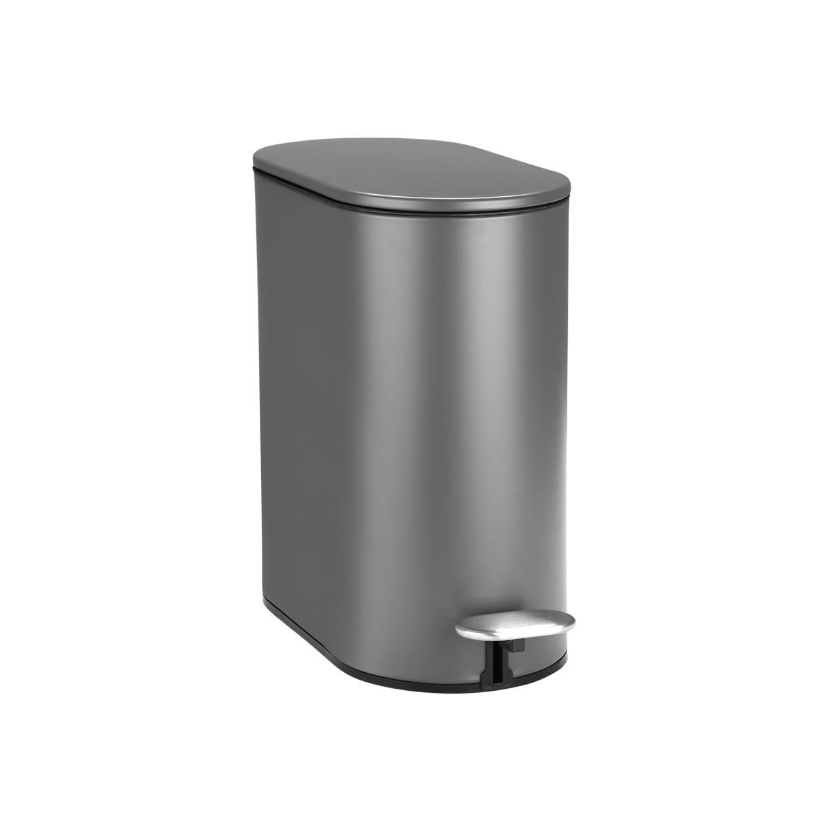 ESTIA ΧΑΡΤΟΔΟΧΕΙΟ ΜΠΑΝΙΟΥ SLIM SOFT CLOSE 5lt ΜΑΤ ΓΚΡΙ - Image 2