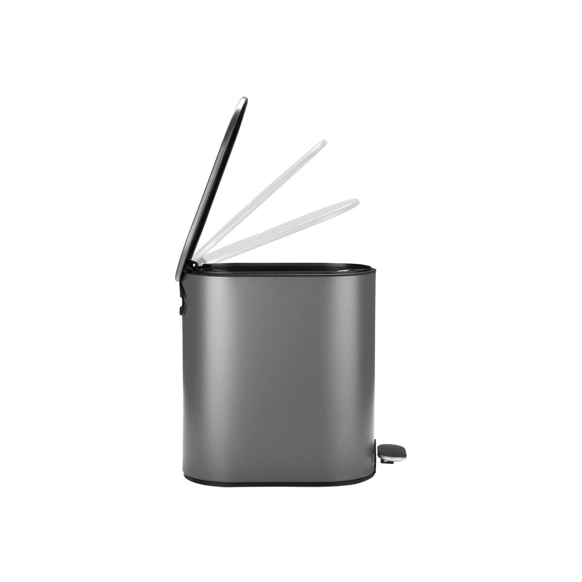 ESTIA ΧΑΡΤΟΔΟΧΕΙΟ ΜΠΑΝΙΟΥ SLIM SOFT CLOSE 5lt ΜΑΤ ΓΚΡΙ - Image 3