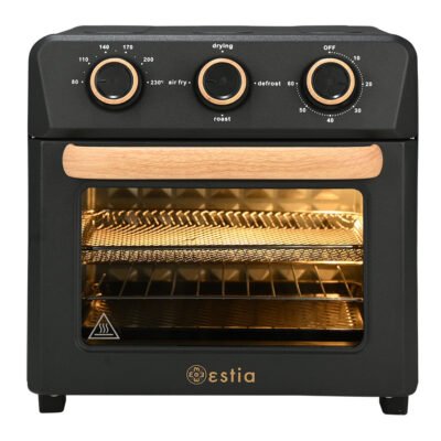 ESTIA ΦΡΙΤΕΖΑ ΑΕΡΟΣ SONOMA 1400w 12lt ΜΕ 4 ΛΕΙΤΟΥΡΓΕΙΕΣ ΨΗΣΙΜΑΤΟΣ ΜΑΥΡΟ