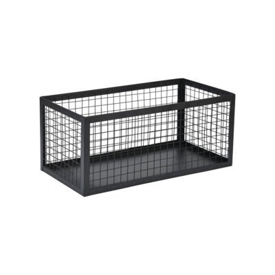ESTIA ΚΑΛΑΘΙ ΑΠΟΘΗΚΕΥΣΗΣ & ΟΡΓΑΝΩΣΗΣ CAGE ΜΕΤΑΛΛΙΚΟ 23.5x15x11cm ΜΑΥΡΟ