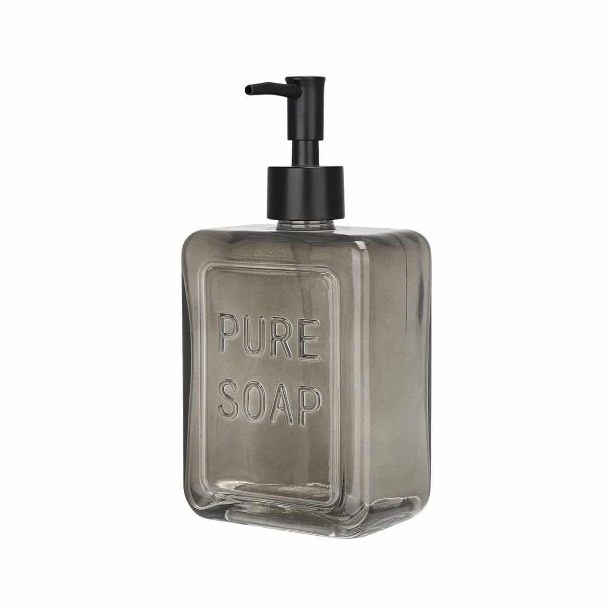ESTIA ΑΝΤΛΙΑ ΣΑΠΟΥΝΙΟΥ PURE SOAP ΓΥΑΛΙΝΗ 520ml ΓΚΡΙ - Image 2