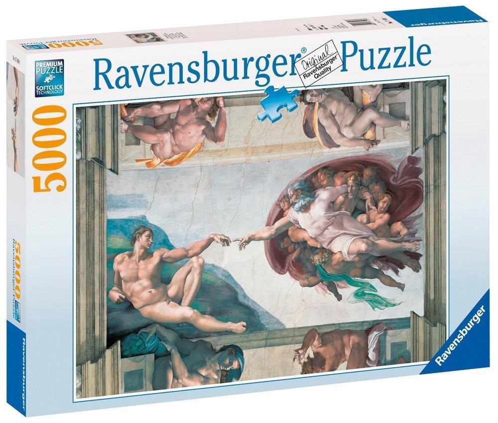 Ravensburger Puzzle: Michelangelo Creation Of Adam (5000pcs) (17408)