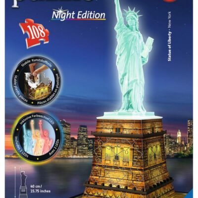 Ravensburger 3D Puzzle: Statue Of Liberty Night Edition (216pcs) (12596)
