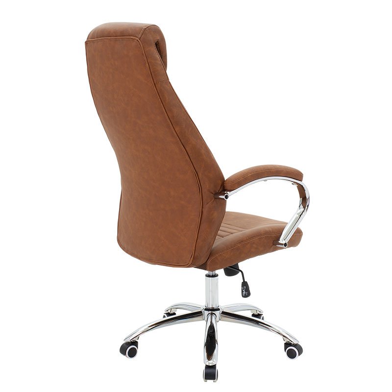 Καρέκλα γραφείου διευθυντή Sonar pu καφέ ταμπά - Image 2