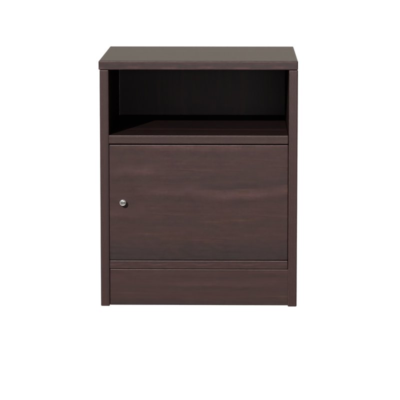 Κομοδίνο Foly με ένα ντουλάπι καρυδί 40x40x50εκ - Image 3