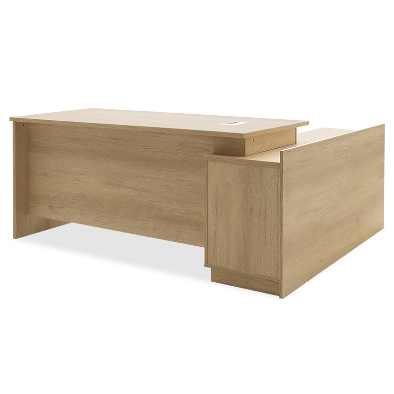 Γραφείο εργασίας επαγγελματικό Amazon αριστερή γωνία χρώμα sonoma 180x160x76εκ - Image 4