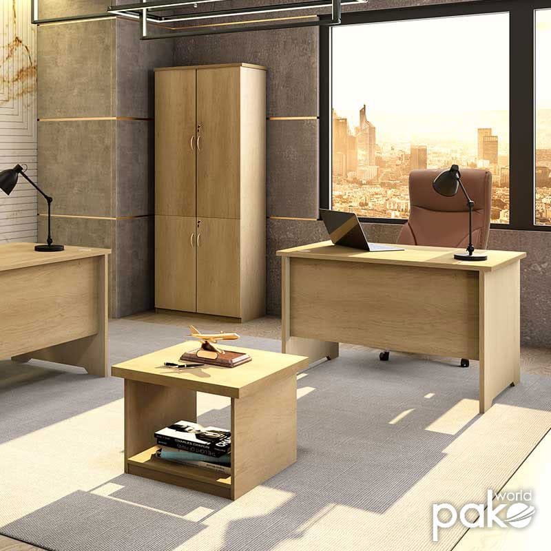 Γραφείο εργασίας επαγγελματικό Amazon χρώμα sonoma 120x75x75εκ - Image 2