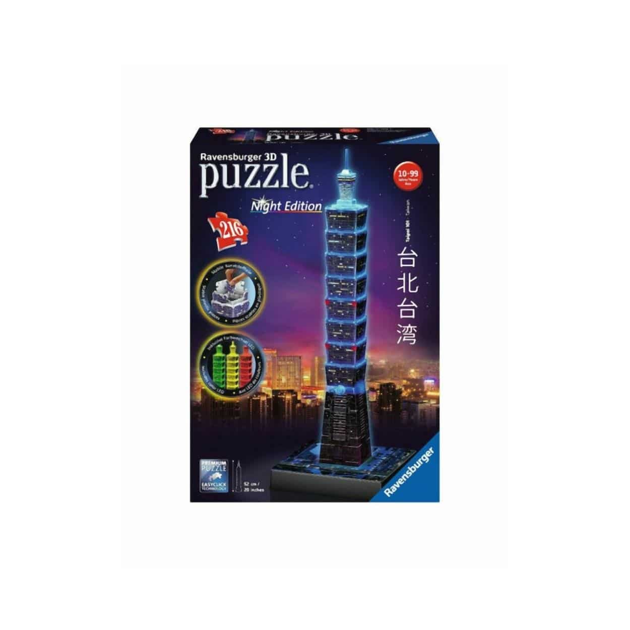 Ravensburger 3D Puzzle Night Edition: Taipei 101 Night Edition (216pcs) (11149)