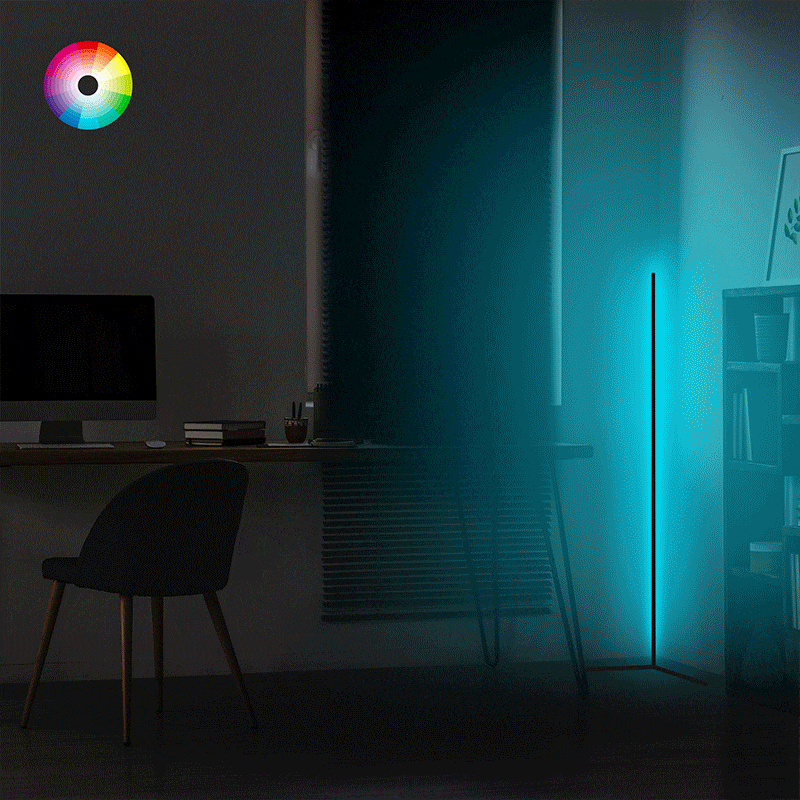 Φωτιστικό δαπέδου Esthetic LED μαύρο 30x2x120εκ - Image 2