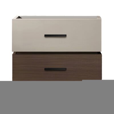 Κομοδίνο Sonlen mdf σε καρυδί-μπεζ απόχρωση 60x40x44.5εκ