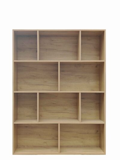 Βιβλιοθήκη Evergin mdf σε SONOMA απόχρωση 100x30x135εκ