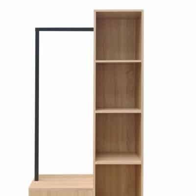 Έπιπλο εισόδου Erdeco mdf σε φυσική απόχρωση 80x40x150εκ