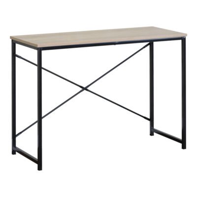 Γραφείο εργασίας Bailon σε SONOMA απόχρωση με μαύρο μέταλλο 100x40x70εκ