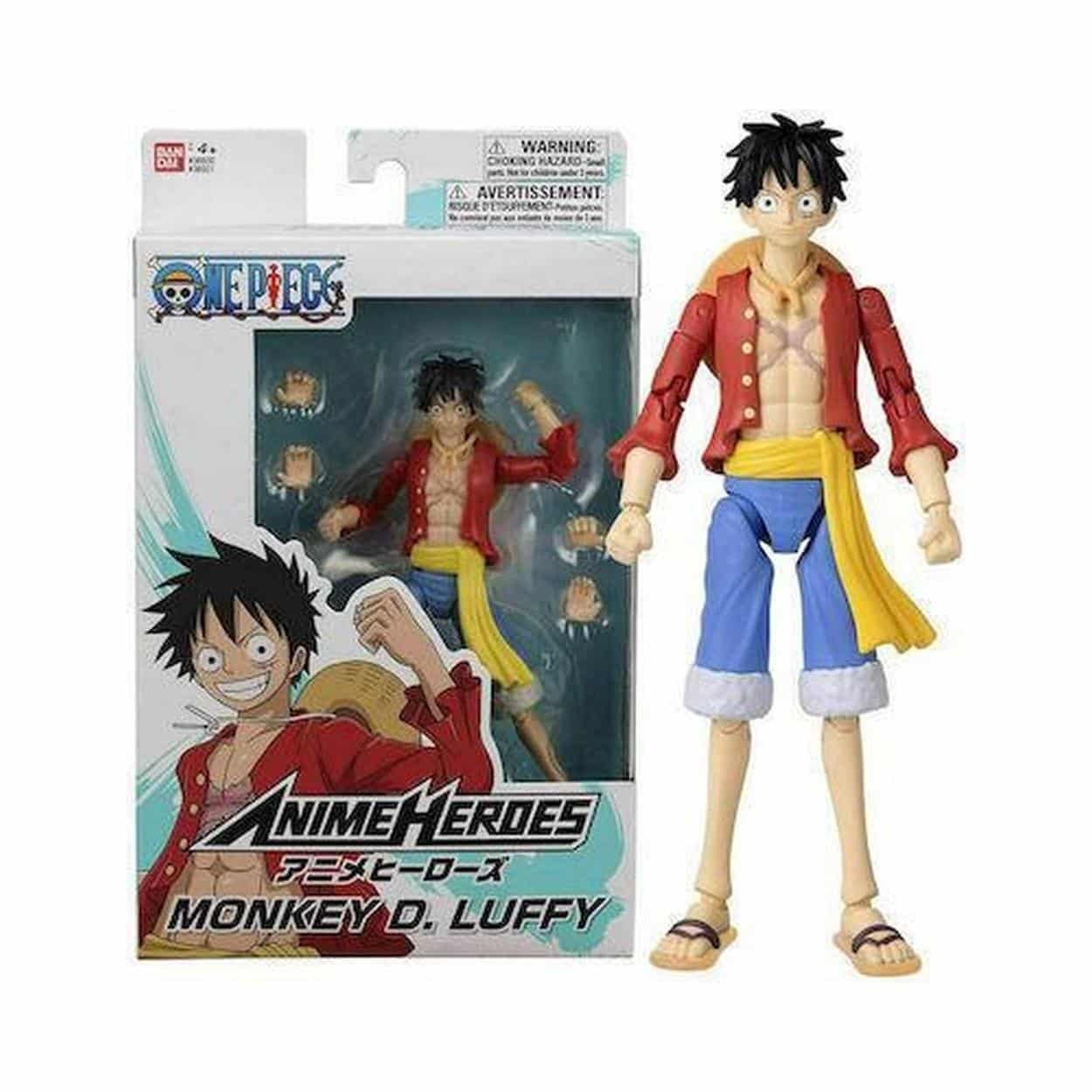Bandai Anime Heroes: One Piece - Monkey D. Luffy Dressrosa Version Action Figure (37007)