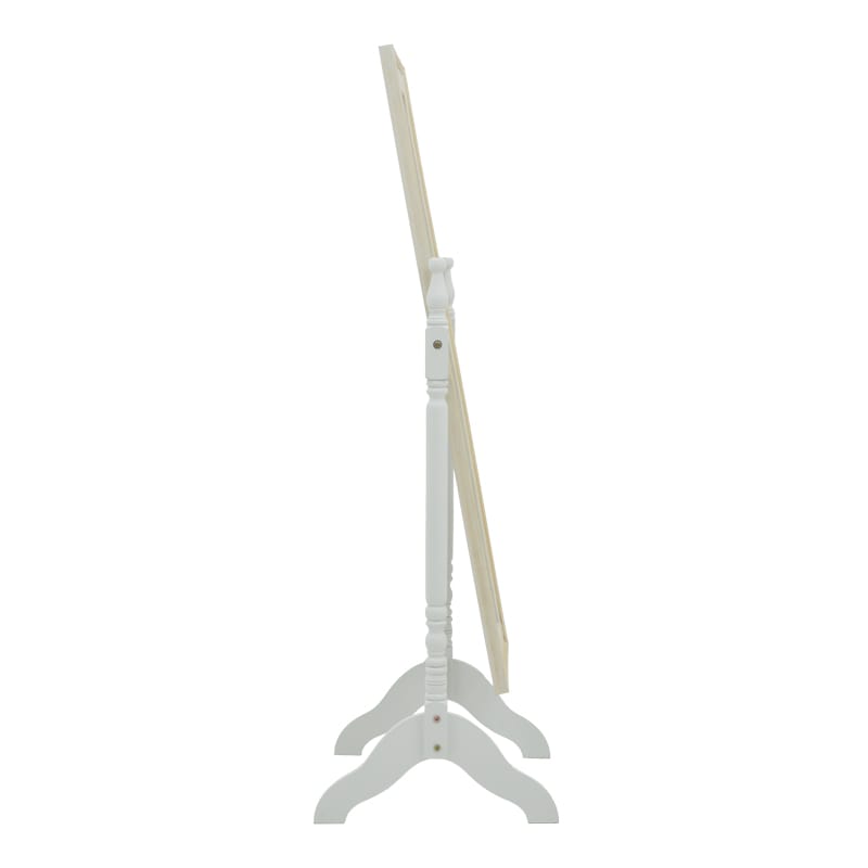 Καθρέπτης Malone Inart mdf σε λευκή αντικέ απόχρωση 55x50x160εκ - Image 3