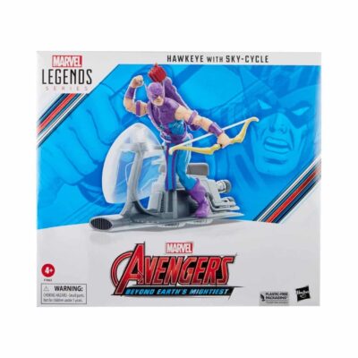 Hasbro Fans Marvel Avengers: Legends Series (60th Anniversary) - Beyond Earths Mightiest - Hawkeye with Sky-Cycle Action Figure  Vehicle (Excl.) (F7063)