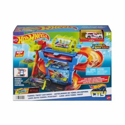 Mattel Hot Wheels® City: Color Shifters - Tunnel Twist Car Wash Playset (HTN80)