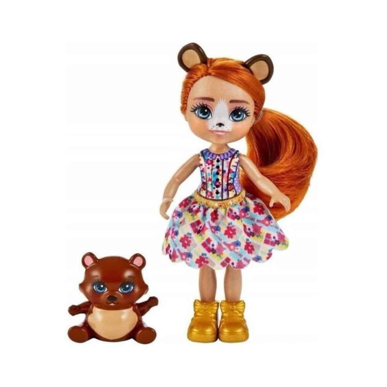 Mattel Enchantimals Mini Doll - Biloxi Bear Trail (HTP81)