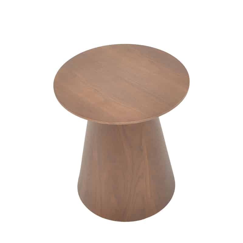 Βοηθητικό τραπέζι Kayano καρυδί mdf Φ45x50εκ - Image 2