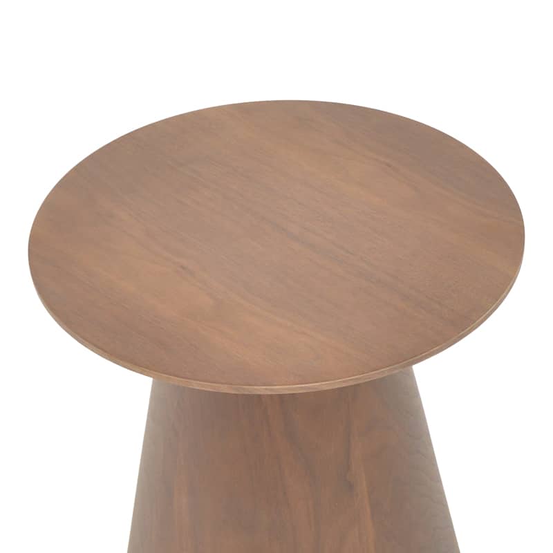 Βοηθητικό τραπέζι Kayano καρυδί mdf Φ45x50εκ - Image 3