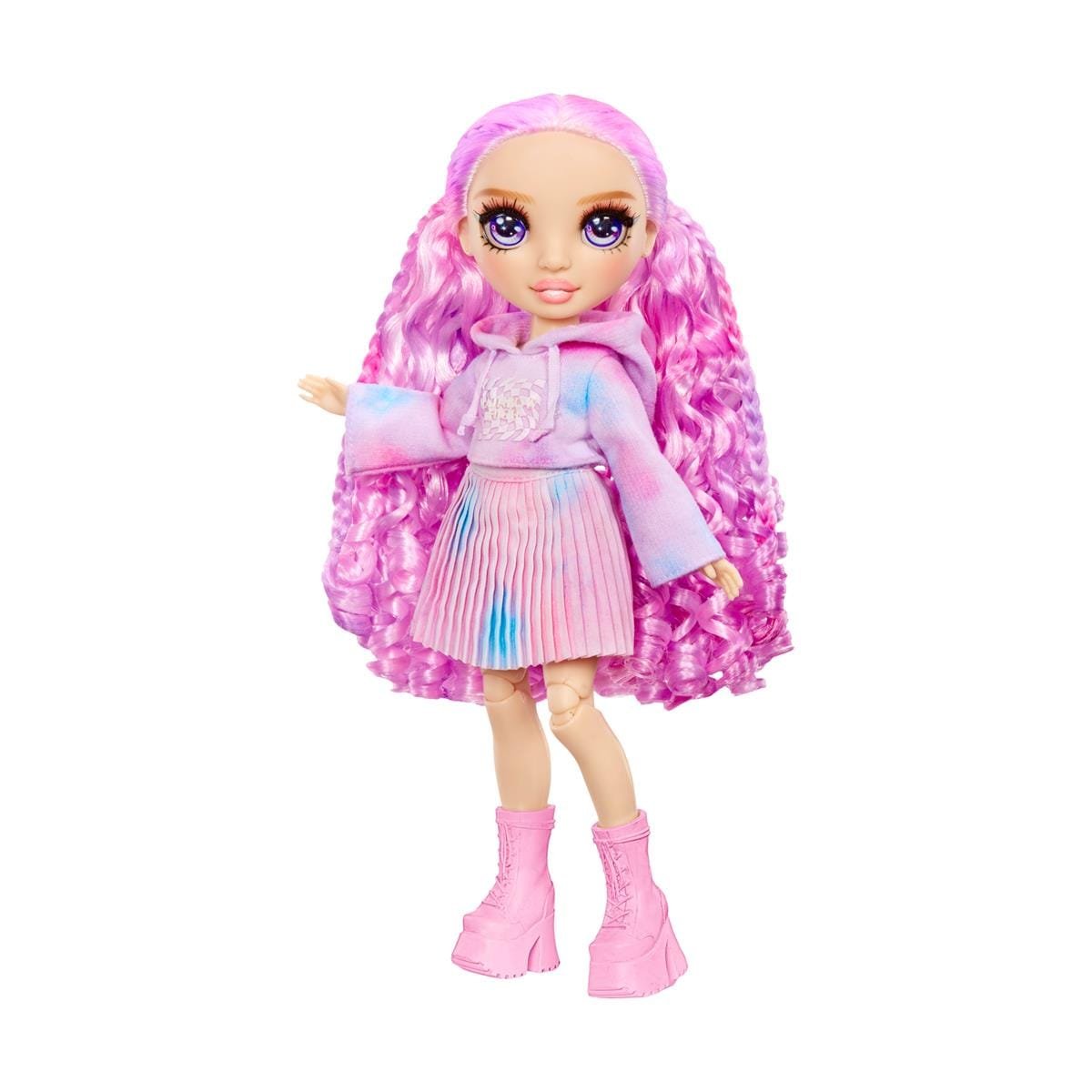 MGA Rainbow High: Watercolor Create - Tie Dye Doll with Purple (507581)