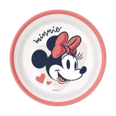 Stor: Minnie Mouse Heart Full Non Slip Bicolor Premium Bowl   (10792)