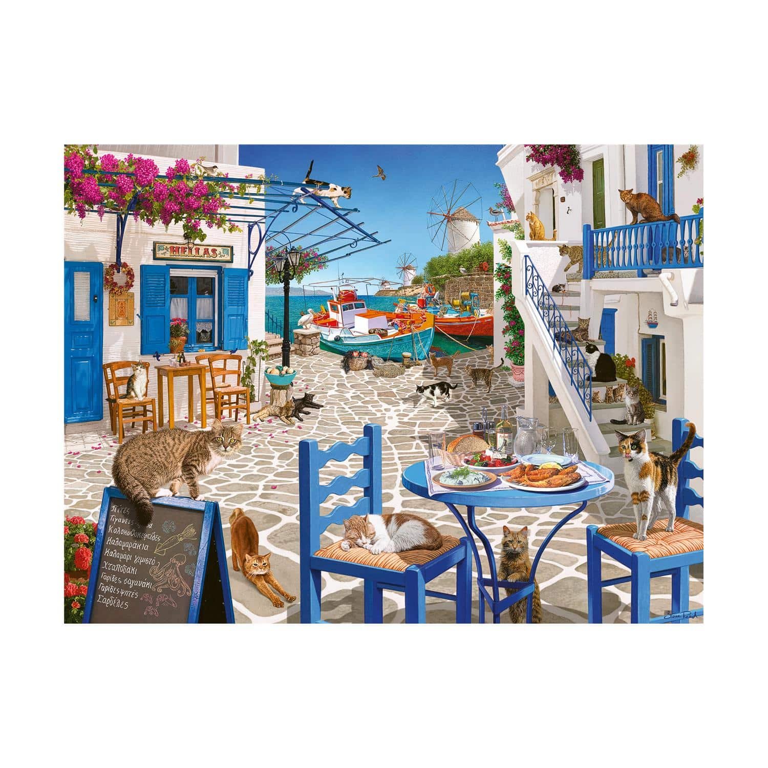 Ravensburger Puzzle: Cats in Mykonos (1500 pcs) (12001450)