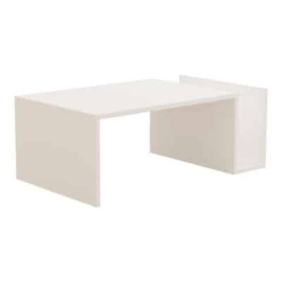 Τραπέζι σαλονιού Poko σε λευκή απόχρωση 86.8x50x32,4εκ