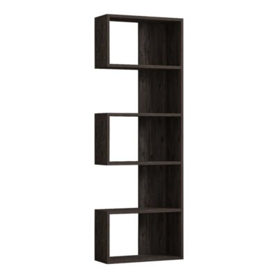 Βιβλιοθήκη Cascade σε σκούρο καρυδί απόχρωση 51.8x22x150εκ