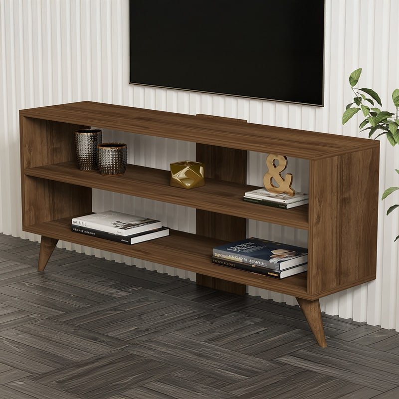 Σύνθετο σαλονιού Prestige σε καρυδί απόχρωση 120x29,6x50εκ - Image 4