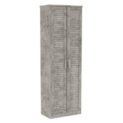 Παπουτσοθήκη-ντουλάπα SANTE 21 ζευγών σε antique ανθρακί 60x37x183εκ