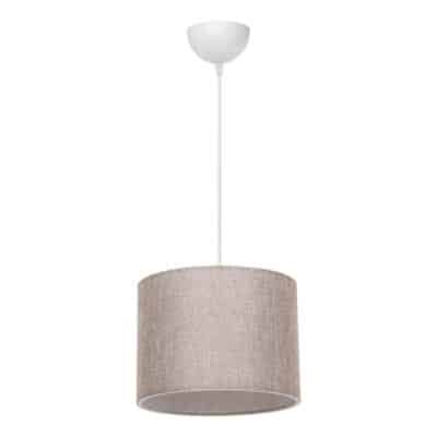 Φωτιστικό οροφής μονόφωτο PWL-1115 Ε27 μπεζ-λευκό Φ22x60εκ