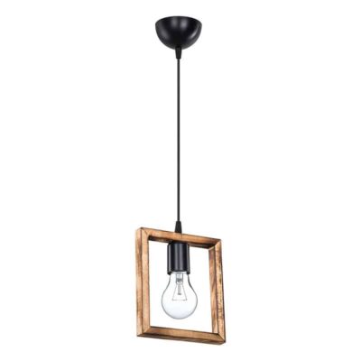 Φωτιστικό οροφής μονόφωτο Isolate Ε27 καρυδί 18.5x3x24εκ