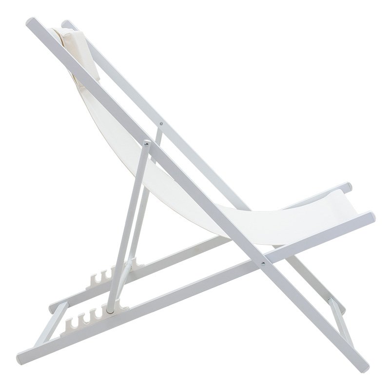 Σεζλόνγκ επαγγελματική Corte αλουμίνιο λευκό-textilene μπεζ - Image 2