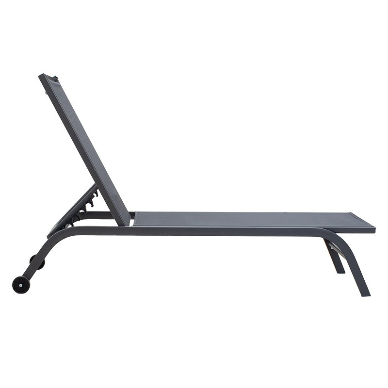 Ξαπλώστρα Jaipur αλουμίνιο-textilene ανθρακί - Image 2