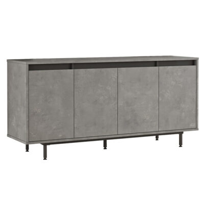 Μπουφές Jethro ανθρακί antique-wenge 160x44.5x75.5εκ