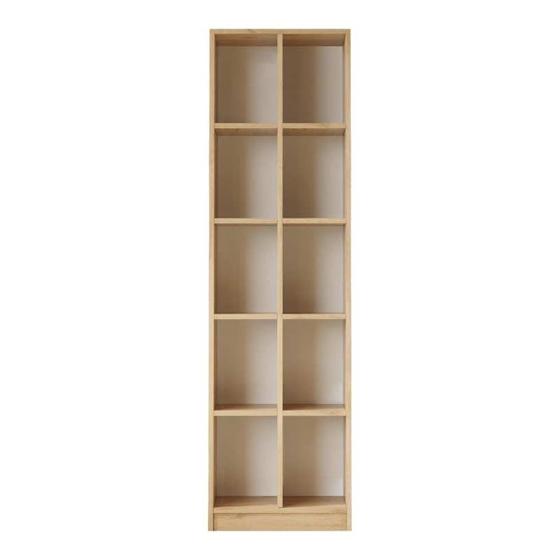 Βιβλιοθήκη Oteca 10θέσεων σε φυσική απόχρωση 51.1x25.4x180εκ - Image 4