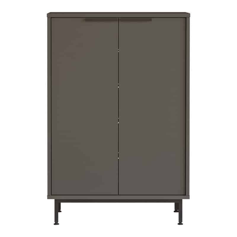 Παπουτσοθήκη Kinga 5ραφιών σε ανθρακί απόχρωση 72x35.5x105.6εκ - Image 3